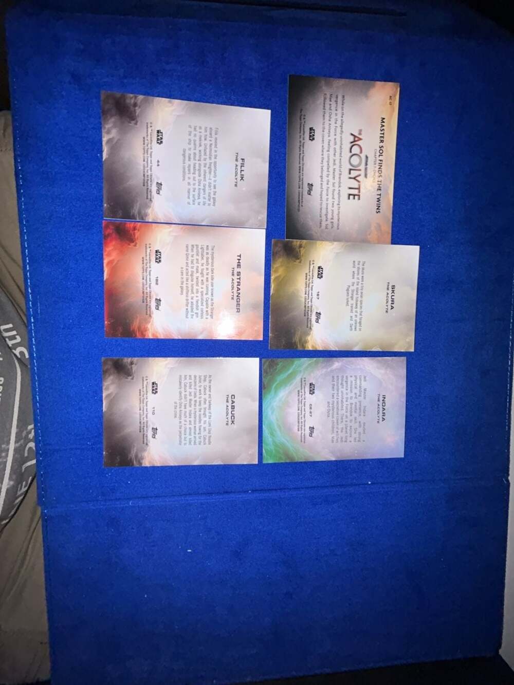 Topps Star Wars The Acolyte Trading Card Lot (6 Cards) - Picture 2 of 2